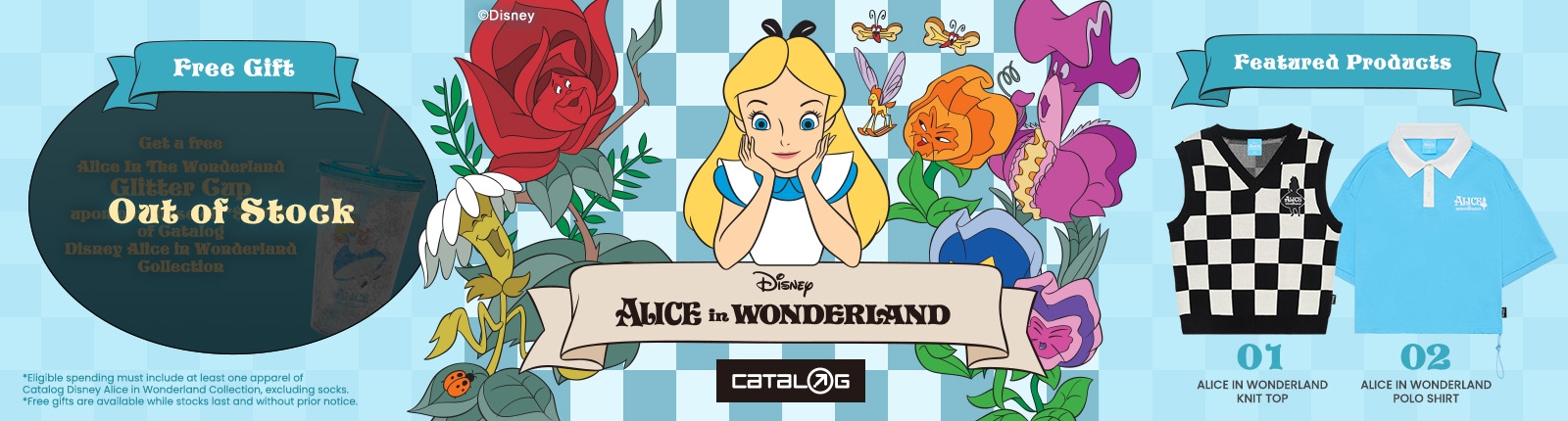 Catalog Disney Alice in Wonderland Collection