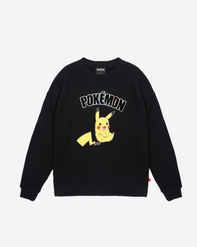 Pikachu反光印花圖案衛衣