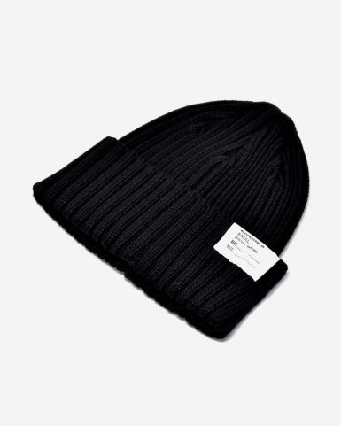 黑色針織冷帽