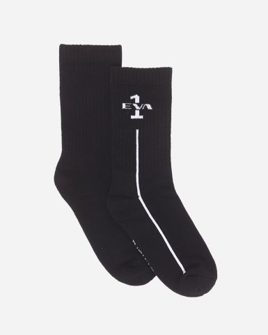黑色新世紀福音戰士EVA 1 號機織花長筒襪